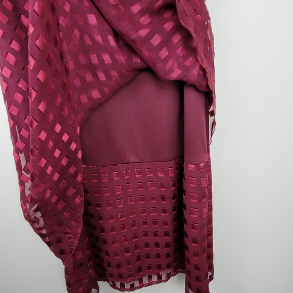 Vintage layered dress with sheer duster size 14 - Picture 8 of 13